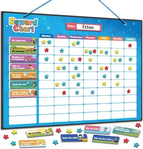 Responsibility Reward Chart - Engaging  Stars & Chore Tasks - Behavior Chart for  & School - Ideal for Ages 3-9, Multiple