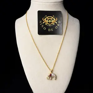 Elephant Pendant Necklace 10KT