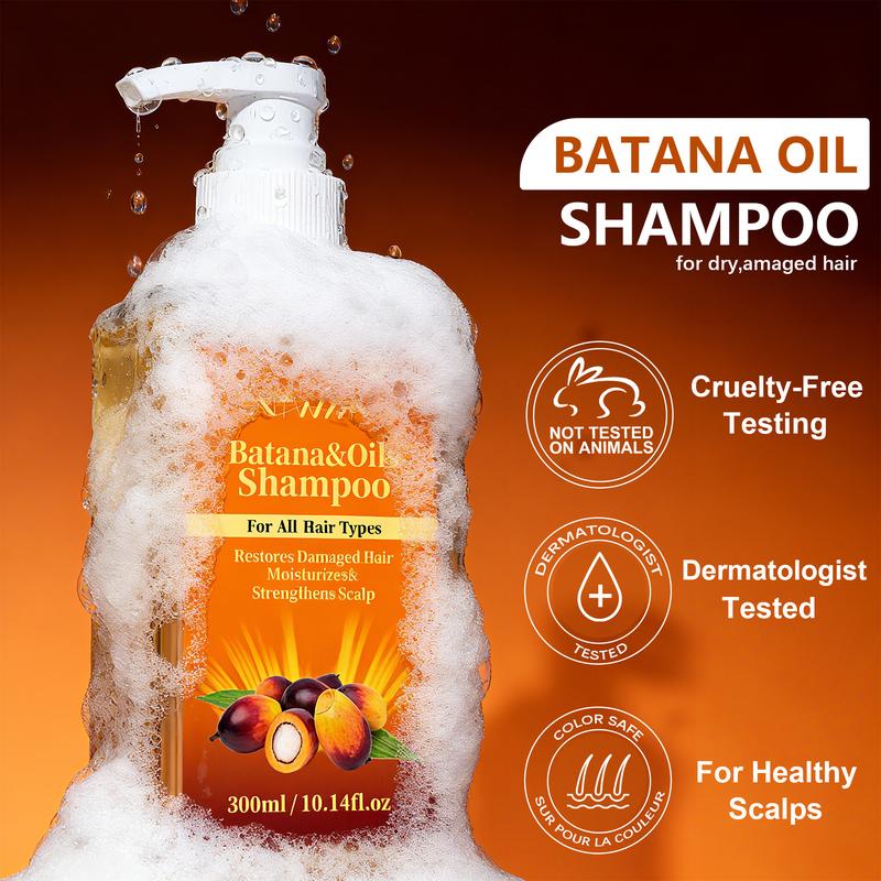 SNTWMN Batana Oil Shampoo for hair growth, Rosemary Shampoo - Moisturizing Hair Shampoo for Women and Men to Gently Cleanse, Repair & Protect Strands (10.14 oz)