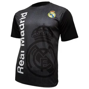 Real Madrid Official Licensed Soccer Jersey Poly T-Shirt - Black