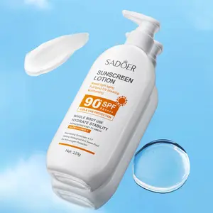 SPF 90+ Sunscreen No White Cast, Non-Greasy & Water Resistant, Anti-Aging Sunscreen for Sensitive Skin