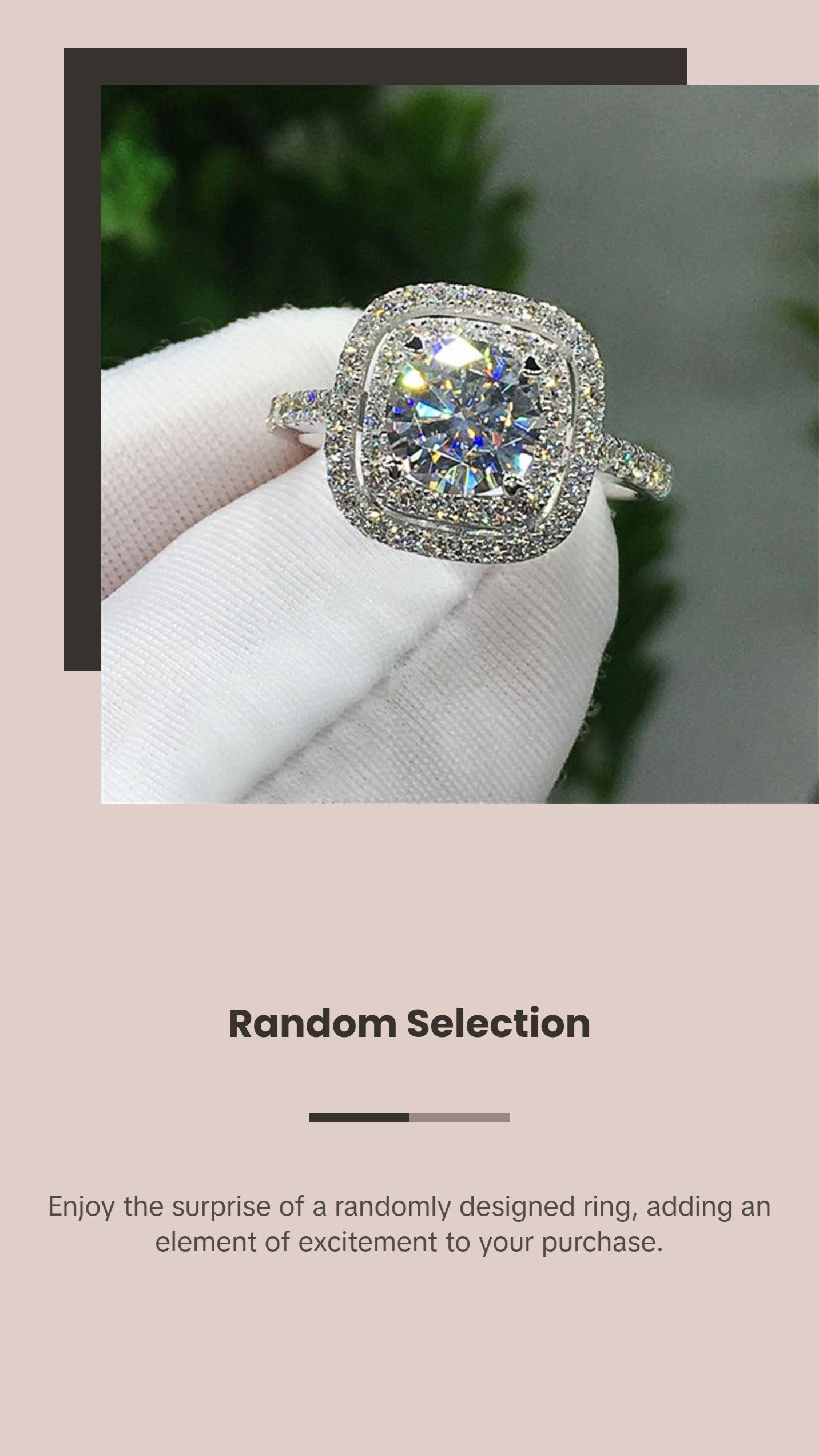 CZ Silver Engagement Ring
