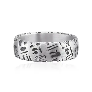 Egyptian Hieroglyphs Ring
