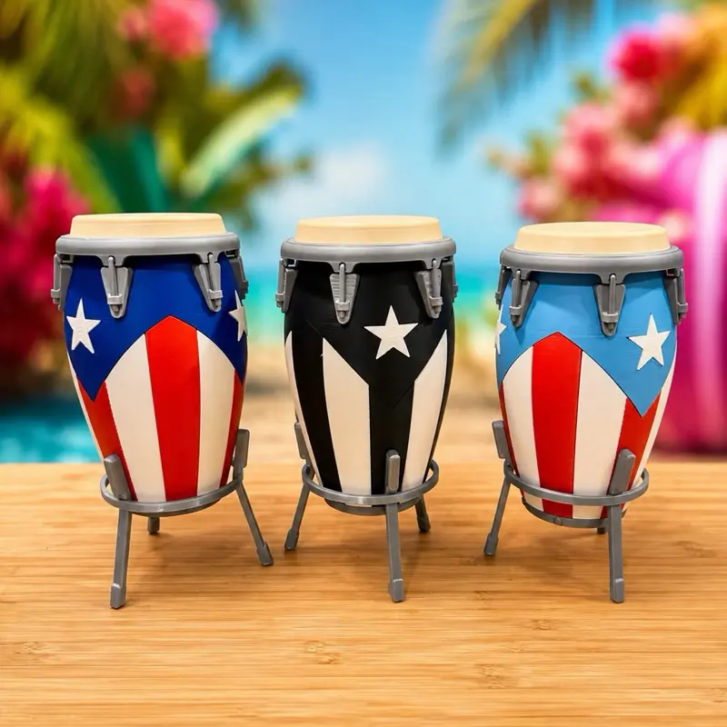 Puerto Rican Conga W/ 2 tops & stand