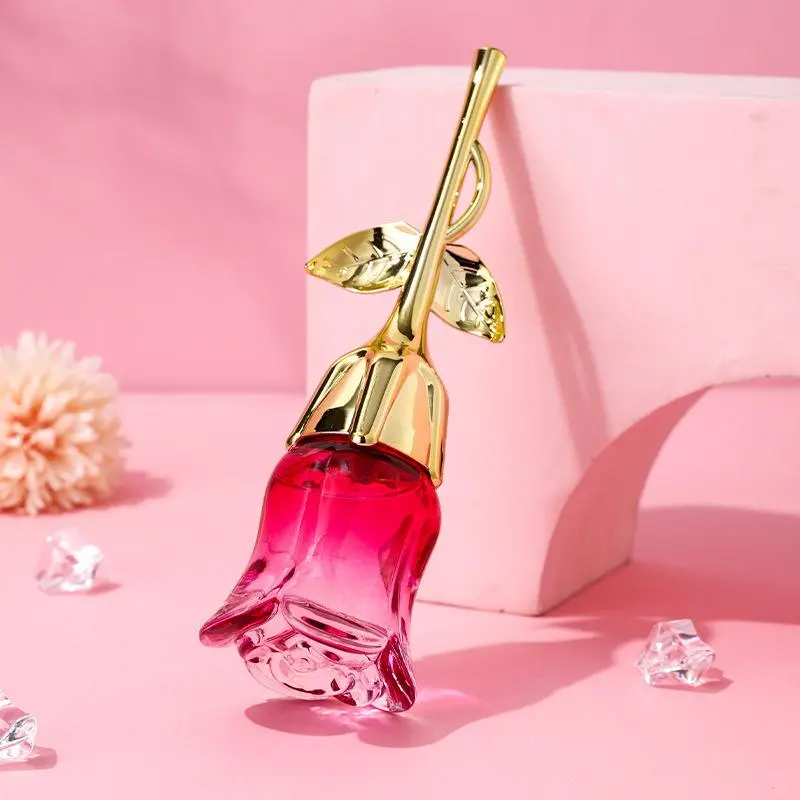 Rose Pattern Perfume, Elegant Floral Scents Perfume, Aromatic Floral, Long Lasting Perfume Fragrance for Women, Floral Essence Fragrance for Daily Life, Perfume for Party, Floral Scented, Floral Perfume Oil, Carefully Picked Scents, Floral Blend Aroma