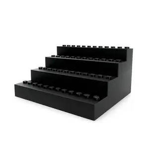 LEGO-Compatible Minifigure Display (3x4) - Holds 12 Figures, for Building Block Sets, Miniature Brick Buildings, Brick Set Structures, Buildable Model Creations | LEGOARCADE