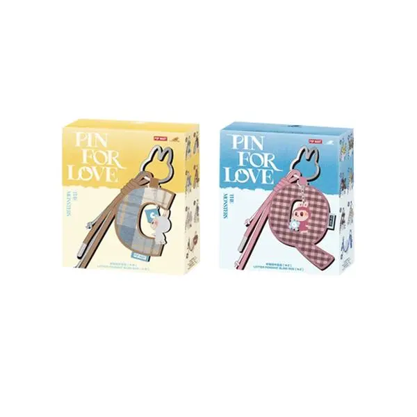Pop Mart THE MONSTERS (Labubu) V4 Pin for Love Series- Letter Pendant Blind Box (A-M) or (N-Z)