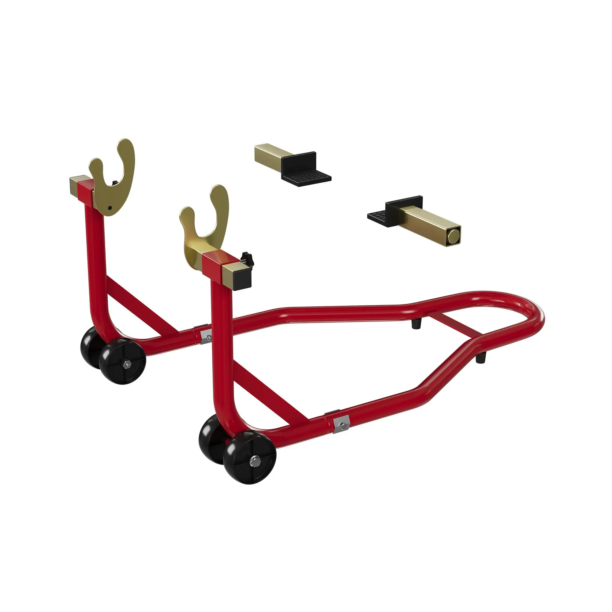 Motorcycle Stands, 450 Lb Capacity Rear Wheels Lift Combo with u+l Adjustable Swingarm Spool, Heavy Duty Paddock Stands for Maintenance and Repairs with gloves