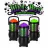 Witch's Brew Reusable Game Day Beverage Clutch Can Holder - Lightweight, Thick, Handmade, 3D Printed Glow-in-the-Dark Bubble Lid, Matching Cauldron Can Opener Keychain (3 Can Sizes) Halloween Whimsical Gift for Horror Lovers