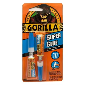 NEW 0.8 oz Super Glue Clear, Sandable, Strong Bond for Plastic, Wood Gorilla