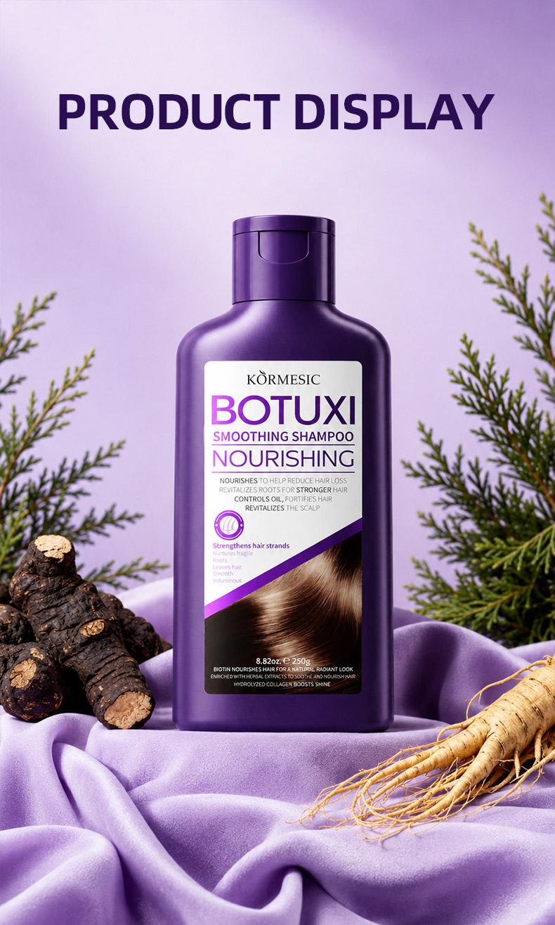 [NEW] KORMESIC Botuxi Smoothing Nourishing Shampoo | Biotin & Collagen Anti Hair Loss Shampoo with Multi Herbal Extracts, Oil Control, Volumizing Smooth Frizzy Hair for Men Women