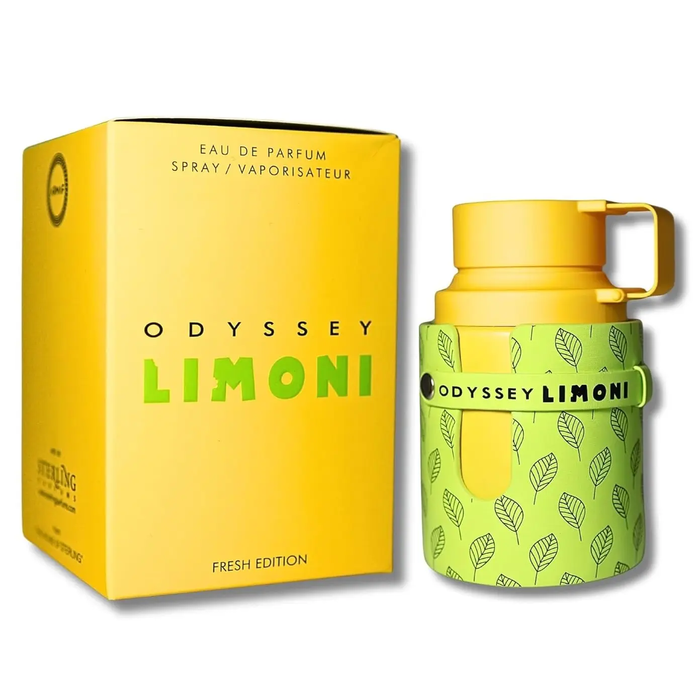 Armaf Odyssey Limoni Limited Edition Unisex Eau de Parfum (EDP) Spray, 3.4 Oz Citrus Musk Amber Lemon Blend Fragrance, Fresh Single Item