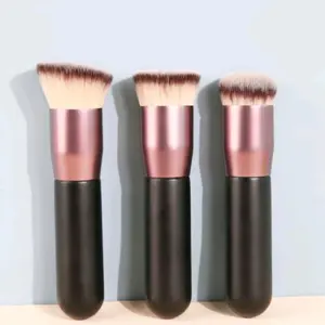 Flat Foundation & Blush Makeup Brush for Perfect Coverage