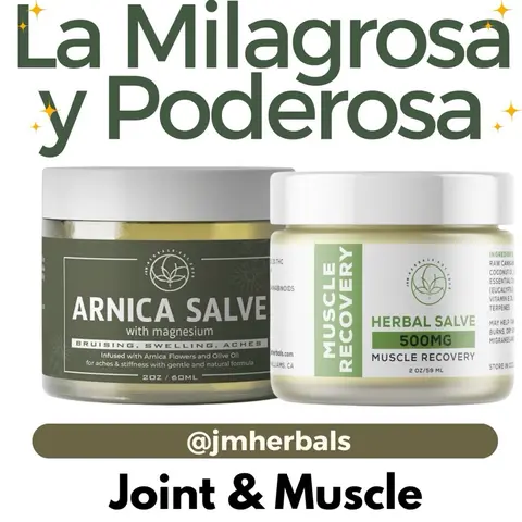 Arnica Flowers & Natural Herbal Salve Bundle with Arnica Beeswax, Essential Oils - Therapeutic Wellness Treatment for Adults, Family Muscle Recovery & Pain Relief Skincare Kit