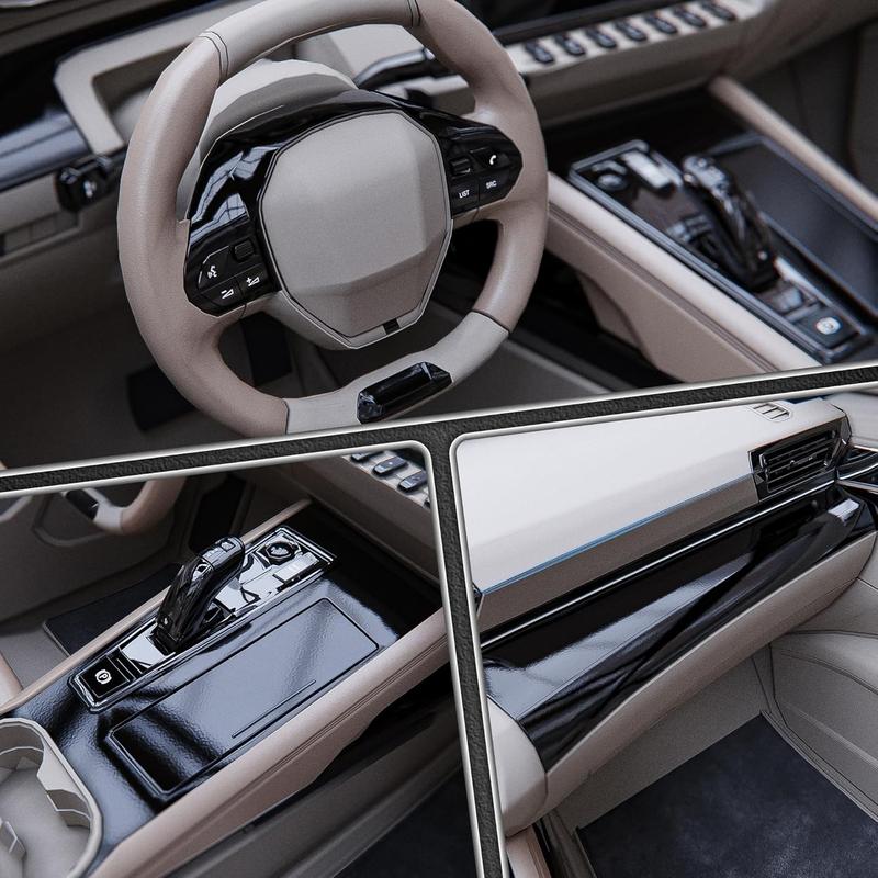 RAVOONY 60" x 12" Universal Gloss Black Vinyl Wrap Air Release Film for Cars Motorcycles Laptops Furniture with Tools Included UV-Resistant Easy Application Longevity Bumper Sticker