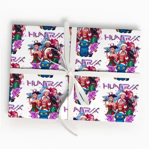 Custum Kpop Demon Hunters Christmas Wrapping Paper, Saja Boys Huntrix Christmas Gift Wrap Papers for Holiday Celebrations, Xmas Wrapping Paper, Wrapping Paper trend, Wrapping Paper best selling