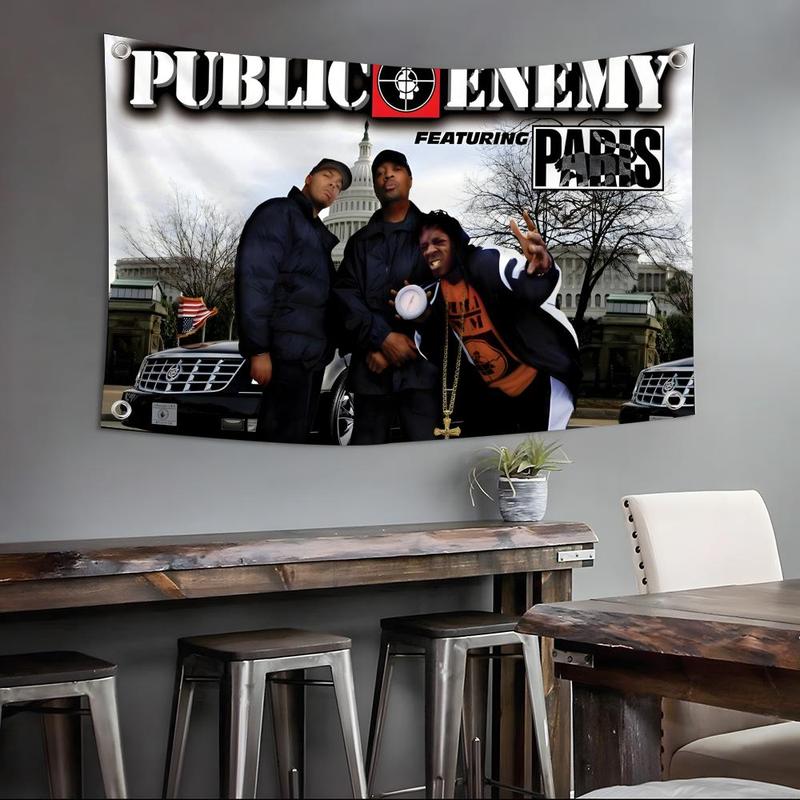 P-Public E-Enemy Flags Custom Camping Outdoor Garden room Bedroom Decor Party Backdrops Wall Art Family Gifts
