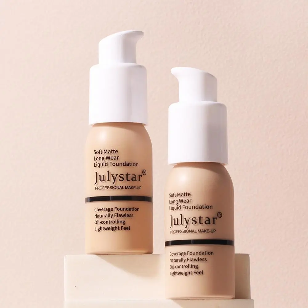 New Long Lasting Liquid Foundation Waterproof Oil Control Full Coverage Concealer Brighten Matte Moisturizing Primer Makeup Base