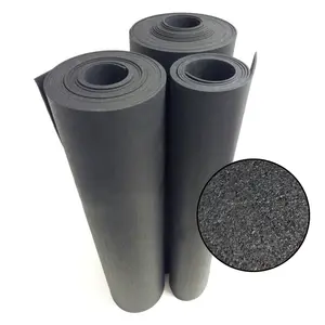 Rubber-Cal "Recycled Flooring" - Black Rubber Mats - 1/4 in