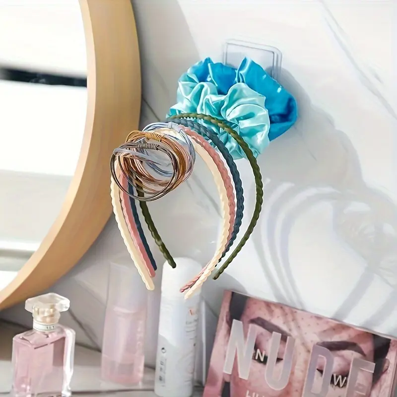 3pcs Headband Display Stand Acrylic Headband Holder, Wall Clear Hanging Headband Organizer Scrunchie Holder Organizer, Wall Mount Organizer, Space Saving Organizer, Home Decor, Christmas Gift, New Year Gift, Gift for Woman