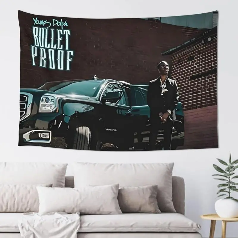 Tapestry Young Music And Dolph Tapestry Aesthetic Vintage Wall Hanging Tapestries Print Home Decor Tapestry