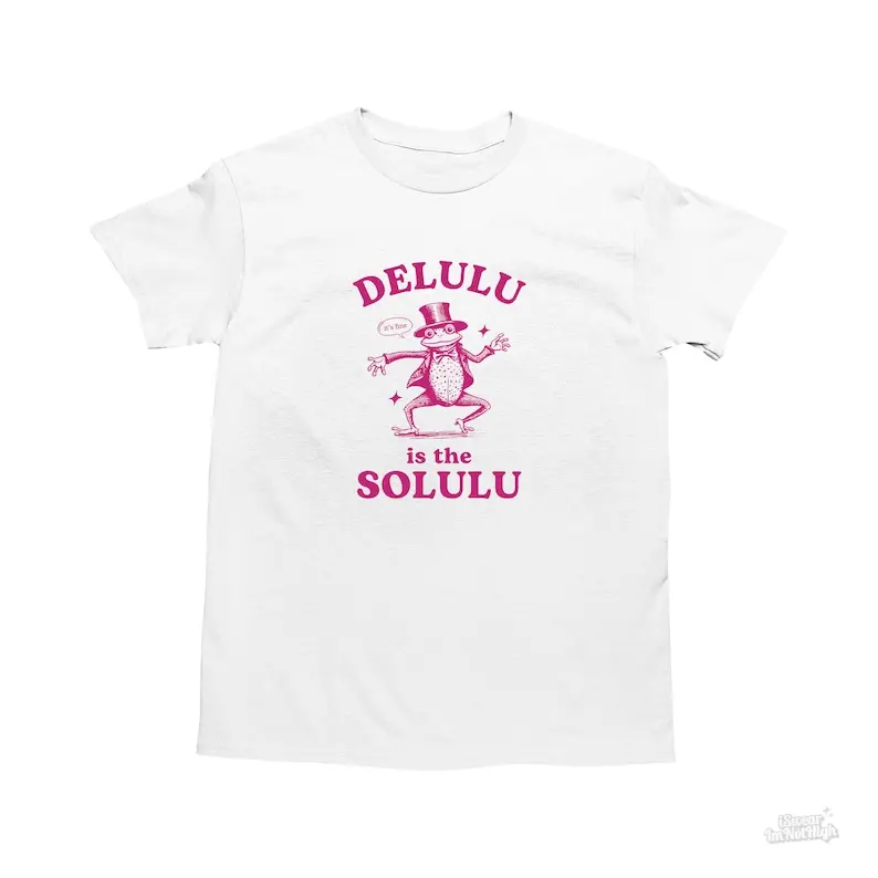 Delulu Is The Solulu, Funny Delusional Shirt, Frog T Shirt