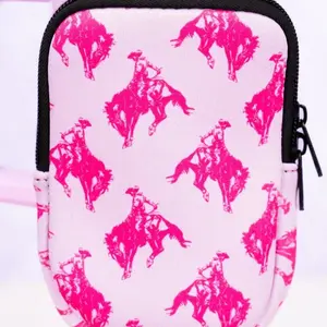 Pink Bronco Tumbler Phone Pouch