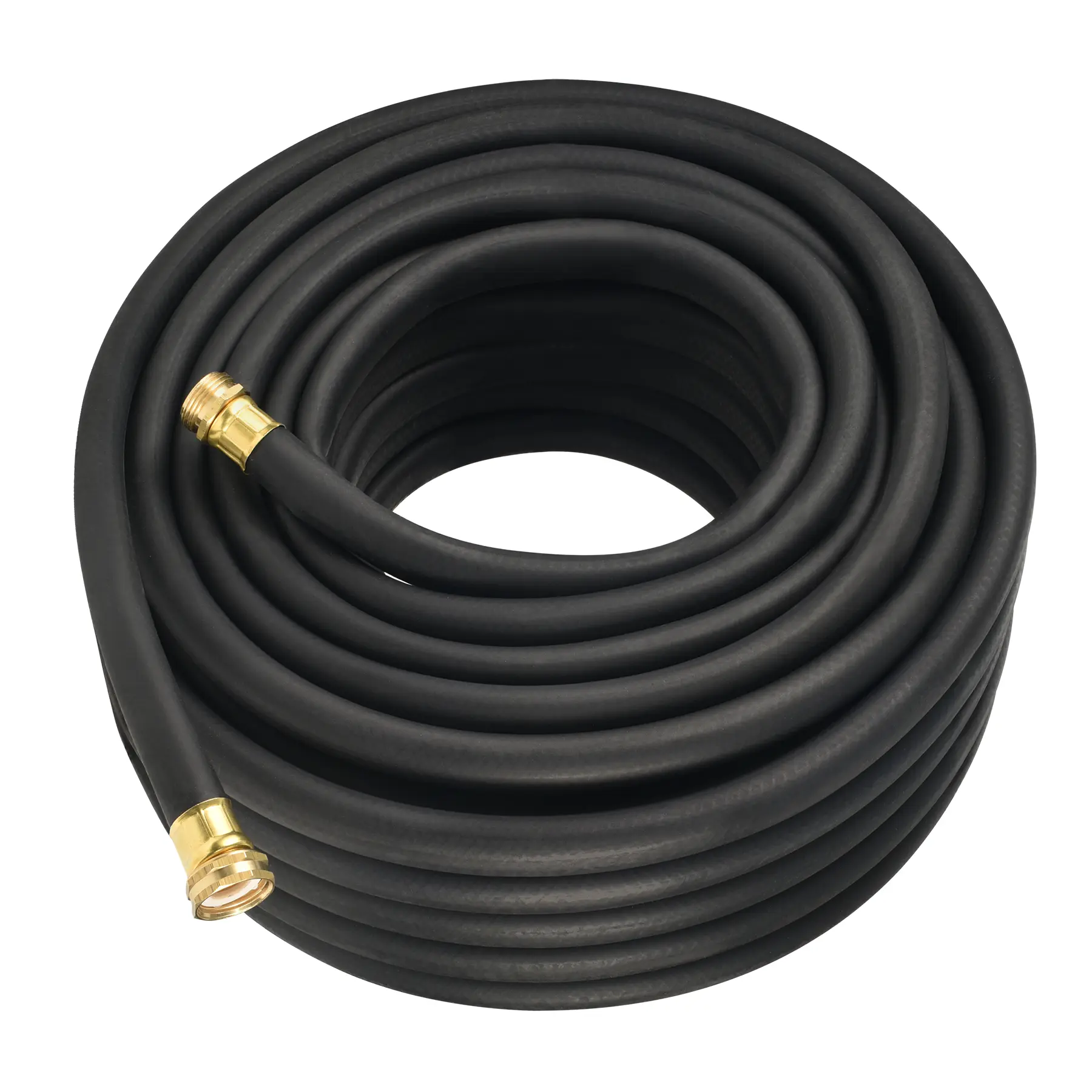 Flexon 5/8" Premium Rubber Garden Hoses – Heavy-Duty, Commercial-Grade, All-Weather Flexibility, High Burst Strength, Crush-Proof Couplings, Kink-Resistant,  Ideal for Landscaping and Job Sites