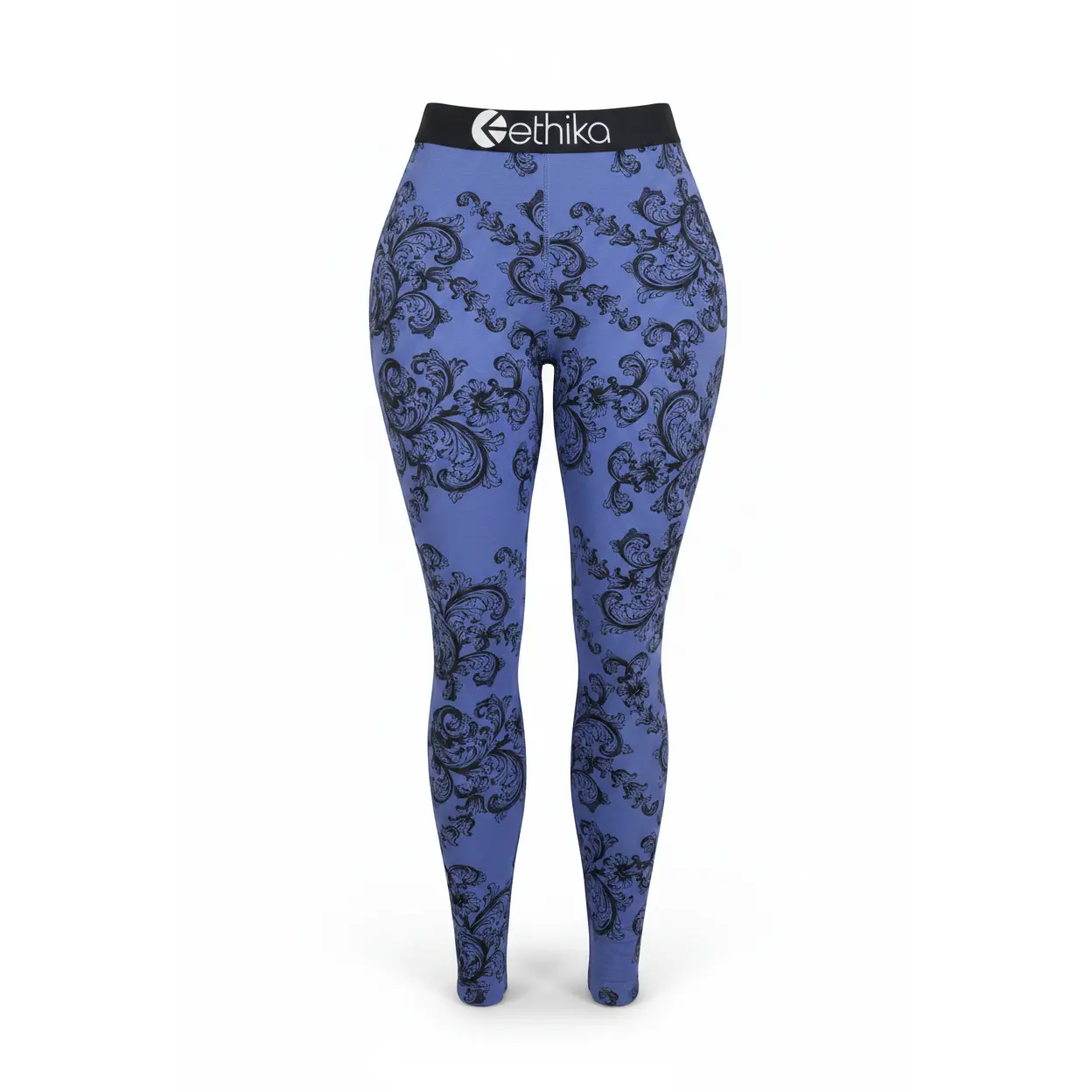 Girls Leggings – Blue Paisley