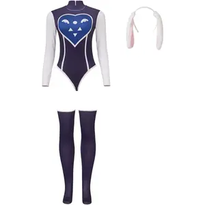 Game Toriel Cosplay Costume Women Sexy Jumpsuit with Headwear Stockings Full Set Deltarune Toriel Costume Bodysuit