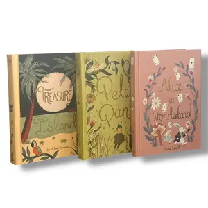 3-Book Set: Alice in Wonderland, Peter Pan, Treasure Island - Collectible Compact Hardcover