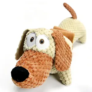 FuuFome Interactive Tug of War Dog Toy, Stretchable Plush Pull Toy for Small Medium Large Dogs, Squeaky Puppy Training Toy for Indoor Play, Boredom Relief and Bonding