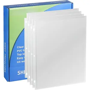 300 Pack Economy Sheet Protectors 8.5 x 11, Clear Page Protectors Fit 3 Ring Binder, Acid Free, Letter Size, Top Loading, Plastic Sleeves for Binders, Business and School Organizers