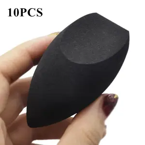 10pcs Makeup Applicator Soft Sponge Powder Blender Smooth Foundation Contour Blending Puff Dry Wet Dual Use Cosmetic Tools