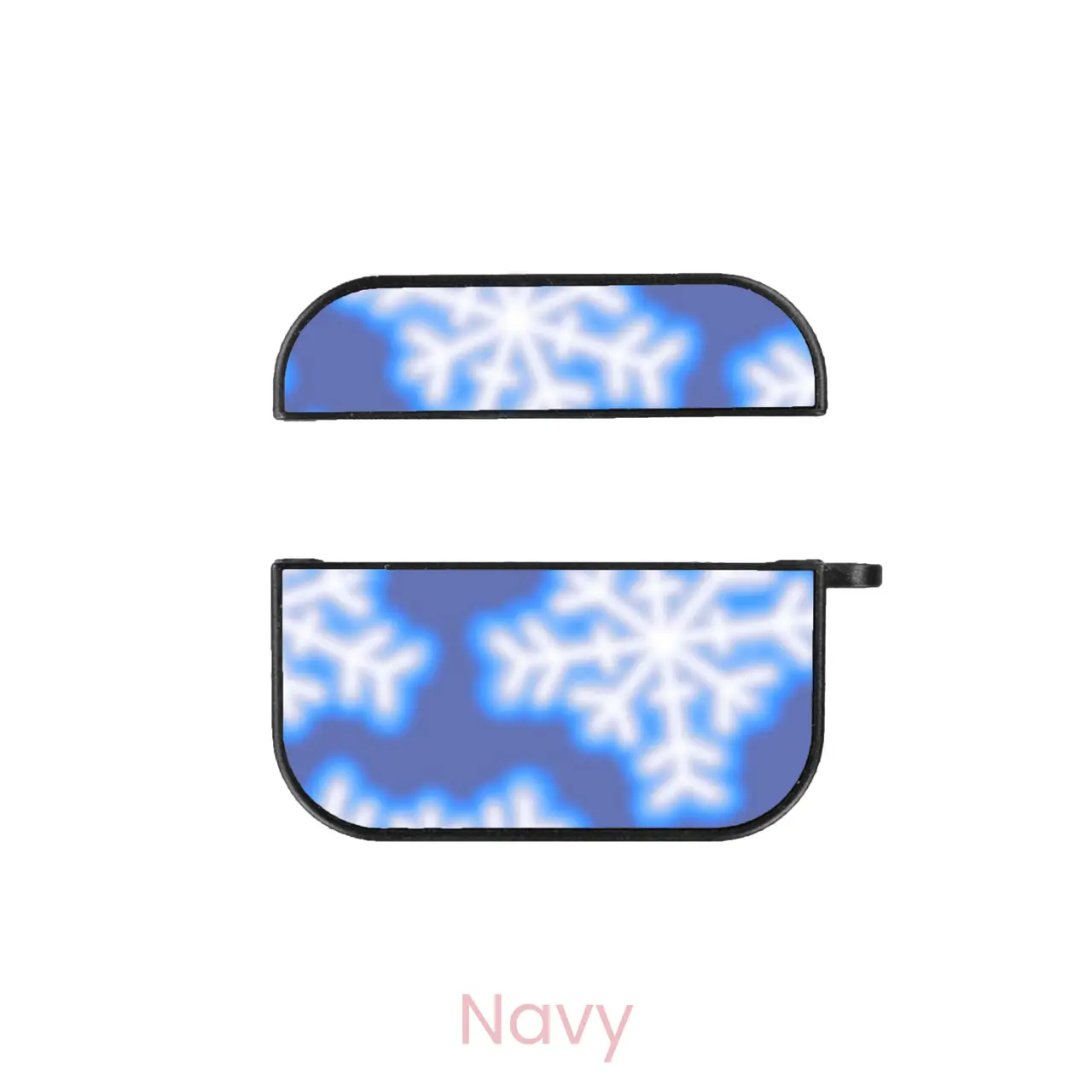 abbyrose Aura Snowflakes AirPod Case AirPod (1st/2nd gen) Rigid Plastic Navy