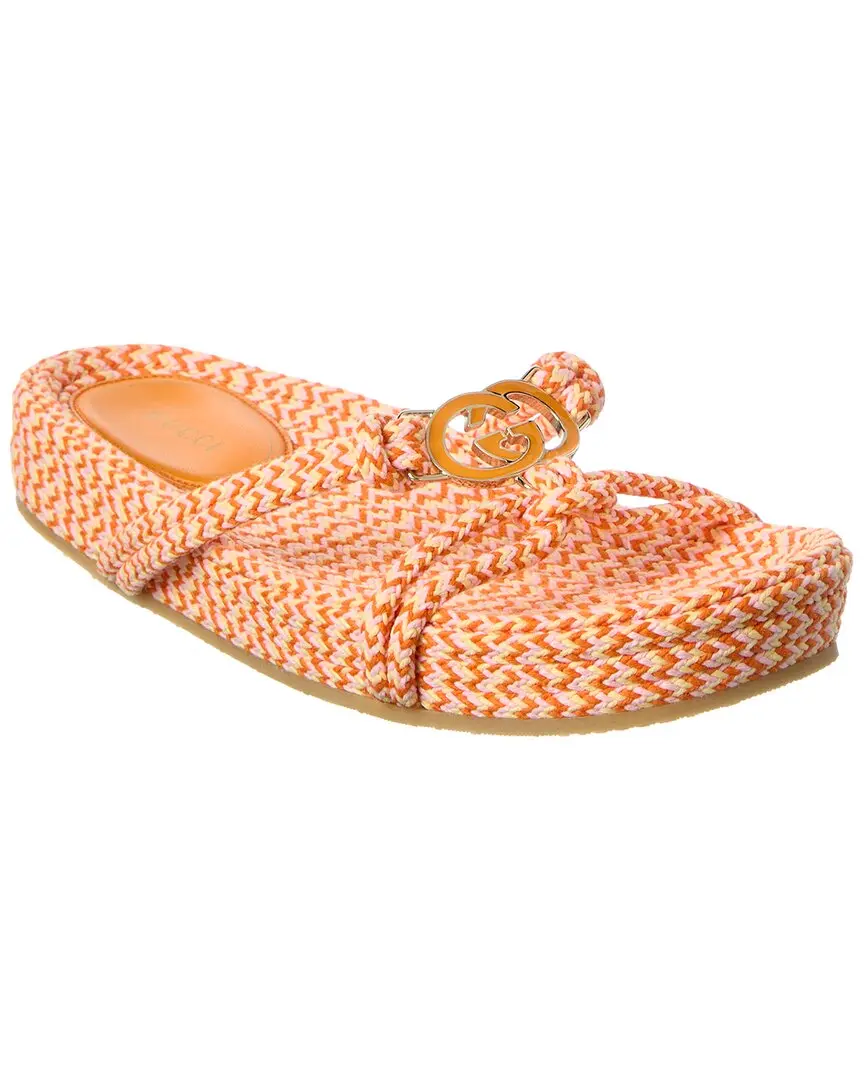 Gucci Interlocking G Rope Sandal