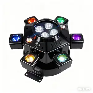 150W Moving Head DJ Lights 6 Arms Party Lights RGBW 4-IN-1 LED Stage Lights DMX512 for Wedding Party Disco KTV Wedding