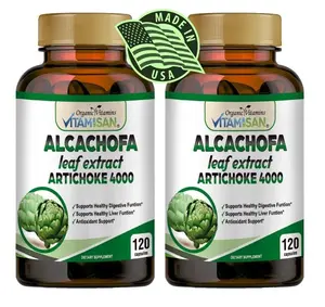 Artichoke Extract | 240 Capsules | Non-GMO & Gluten Free 2 BOTTLES Daily Wellness Supplement Natural