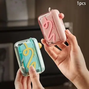 Dopamine Dental Floss Holder, Home Cleaning Floss Box, Automatic Pop-Up Portable Disposable Floss, Mini Travel Floss Case