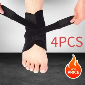 4 Pack Ankle Brace for Women Men, Adjustable Comfortable Ankle Support Brace for  Running, Basketball, Breathable  Sleeve Ankle Wrap