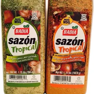 Badia Combo Pack Sazon Tropical All Purpose Seasoning 1.75 lbs Each, Pack of 2 for Cooking, No MSG, Suitable for Various Dishes - Spice, Flavor. Seasoning for cooking
