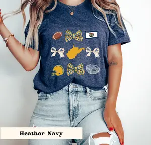 Coquette Tee, West Virginia Trendy TShirt, Oversized State Shirt, WV Shirt, Cute West Virginia Shirt, West Virginia Tee,WV Lover,Bow T-Shirt Top Womenswear Women Lady, Bella Canvas