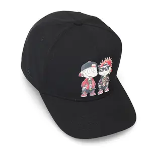 "T&C Double Trouble"  Black Streetwear Curved Bill Hat | 3D Rubber Patch | Mad Monkey Scty.