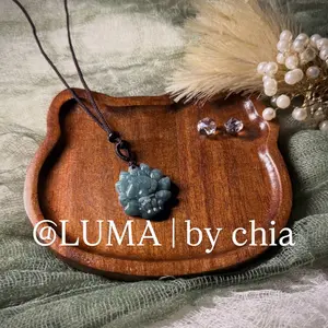 LUMA | by chia Nine Tailed Fox Blue Water Necklace - Unique Design, Perfect for Everyday Wear