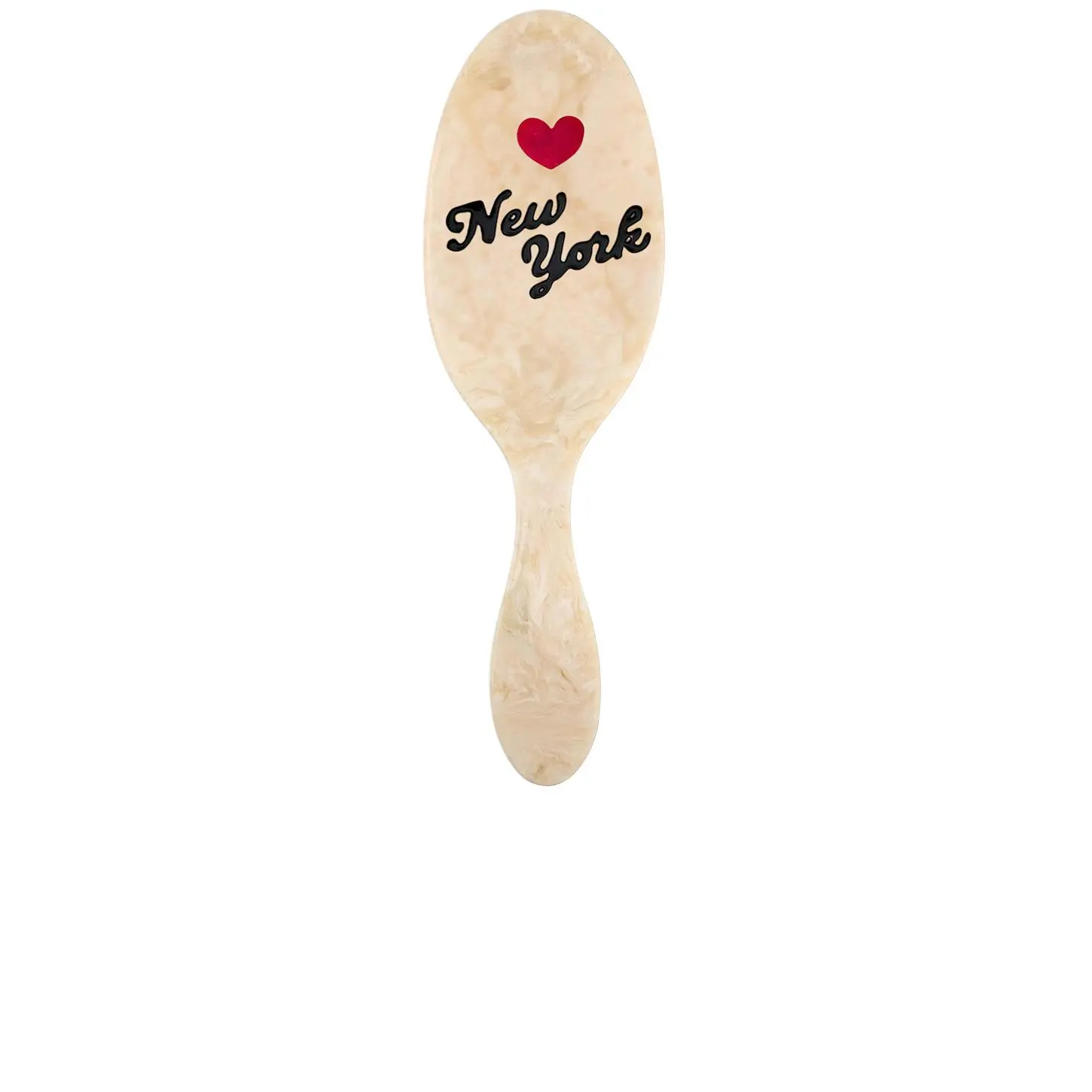 Solar Eclipse Hand-Painted I Love New York Hair Brush for Daily Hair Care