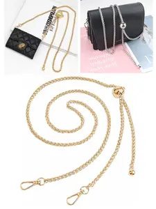 Adjustable Bag Chain (35-120cm), Replacement Shoulder Strap, Crossbody Phone Case Chain, DIY Wallet Making Accessories, 1 Piece