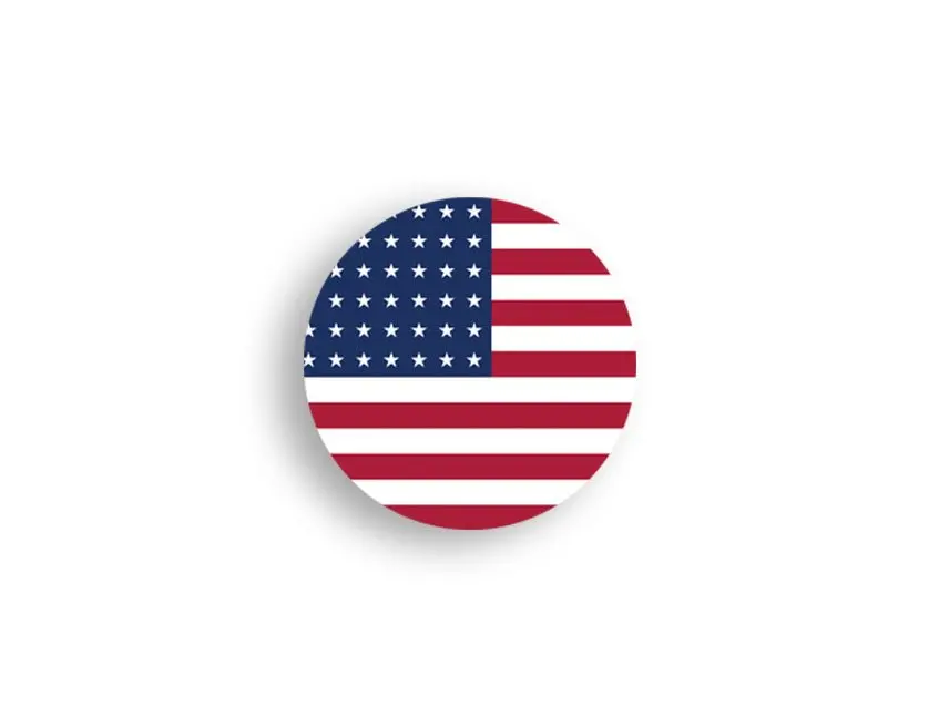United States Flag Roundel Markers Set of 10