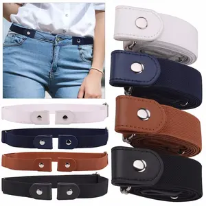 Men Women Buckle free Elastic Invisible Adjustable Waist Belt No Bulge Hassle, No Buckle Women Men Belt