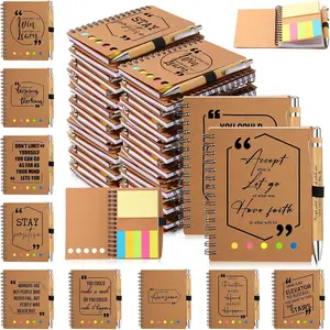 40 Set Employee Appreciation Gifts Bulk Inspirational   Notebook Bulk Spiral Journals with Adhesive Note Motivational Pen Thank You  for Coworker Team Teacher Nurse Volunteer