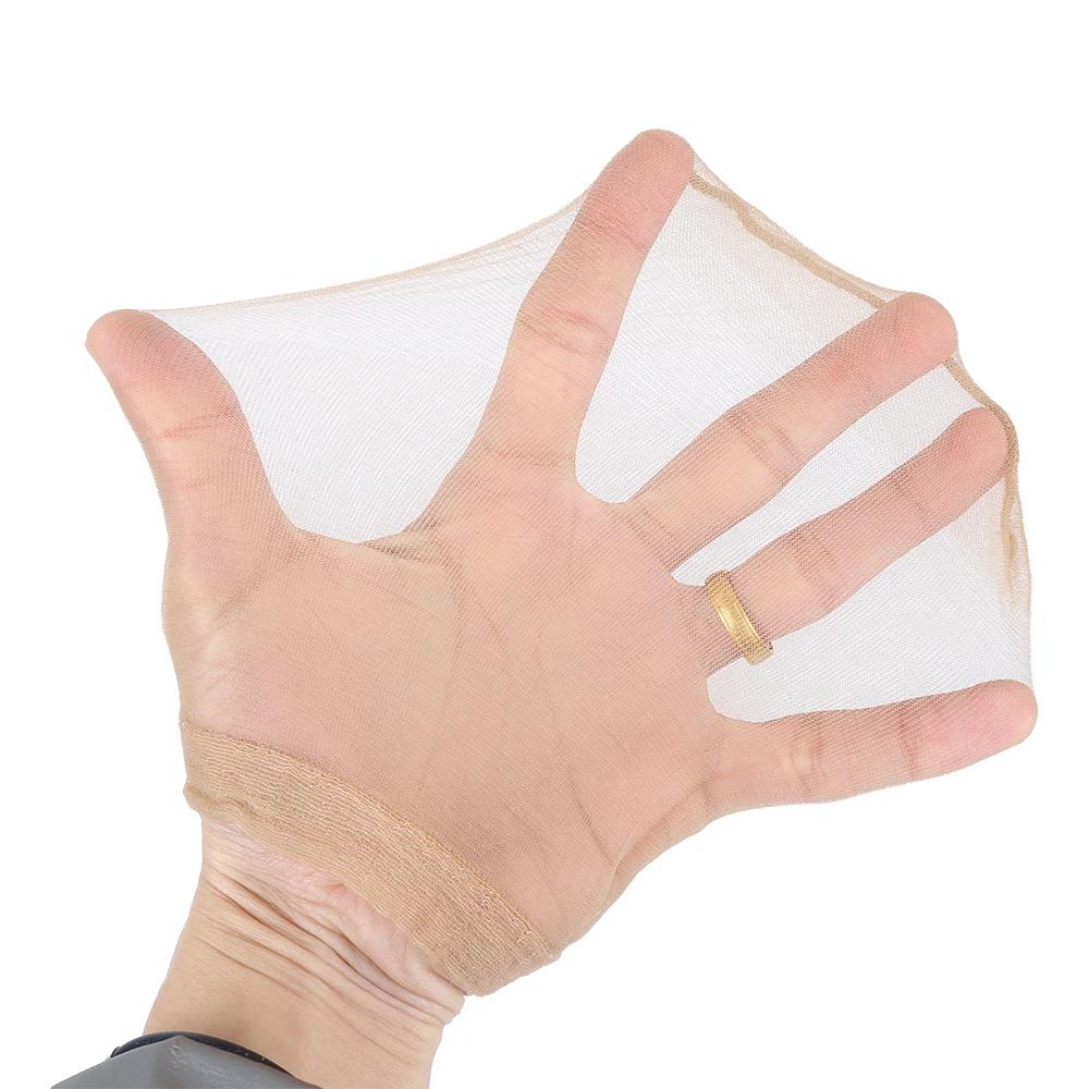 MYLOCKME Hair 1pack with 2pcs HD Wig Caps High Quality Transparent HD Hair Nets Weave Nylon Stretchy Lace Front Wig Cap for Women Men Light Brown